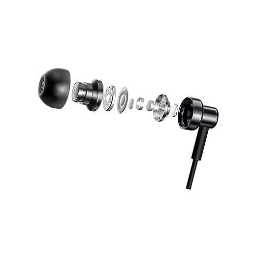 Xiaomi REDMI Wired High Definition in-Ear Earphones with in-Built HD Mic, Hi-Res Audio Certified, 10 mm Driver, Metal Sound Chamber for Dynamic Bass (Black) Xiaomi REDMI Wired High Definition in-Ear Earphones with in-Built HD Mic, Hi-Res Audio Certified, 10 mm Driver, Metal Sound Chamber for Dynamic Bass (Black)